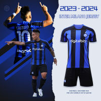 2023-24 Lautaro เสื้อฟุตบอลเลาตาโร อินเตอร์ มิลาน Internazionale Milano ชุดเหย้าแฟนบอล (No.10/23/90)