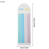 YUAN สติกเกอร์แท็บสีใสโน้ตยาว160ชิ้นสติกเกอร์ลายธงใสดีไซน์บางมากเครื่องเขียนนักเรียนสำนักงานหมวดหมู่สติกเกอร์อ่านหนังสือ