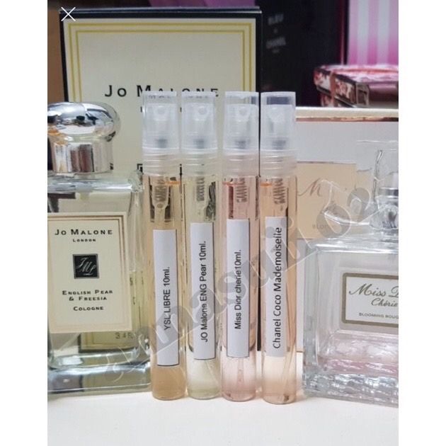 พร้อมส่งน้ำหอมแบรนด์เนมแท้jo-malone-english-pearแบ่งขายขนาด10ml-เทสเตอร์น้ำหอมแบรนด์เนมจากขวดน้ำหอม