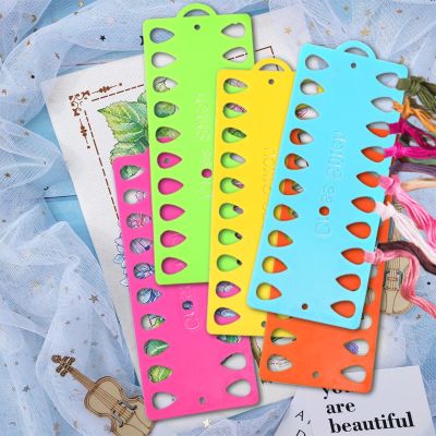 【CC】 10pcs Embroidery Thread Organizer Knit Tools Accessory 20-Hole Holder Plastic for Sewing Needlework Knitting