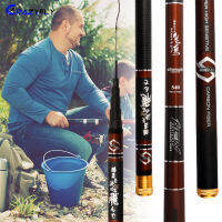 Crazyfly เบ็ดตกปลาขนาดใหญ่หดได้111-123ซม.,Joran Pancing Carbon กลางแจ้งขนาดเล็ก3.6-7.2ม.
