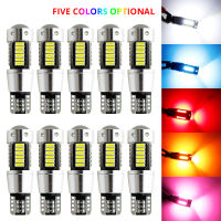 10ชิ้น W5W หลอดไฟ LED 4014 30 SMD เลนส์หลอดไฟ194 168 Canbus ไม่มีข้อผิดพลาดที่มีสีสันภายในรถโดมแสงโปรโมชั่นแสง DC 12โวลต์