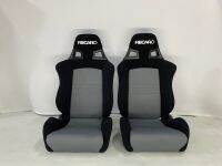 เบาะแต่ง Recaro SR7max   งานผ้า สีขอบดำกลางเทา พร้อมรางสไลด์ ราคามีแยกเป็นข้างขายด้วยจร้าา