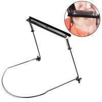 Metal Harmonica Neck Holder Mouth Organ Support Harp Rack Stand 10 Holes Black Harmonicas Clamp