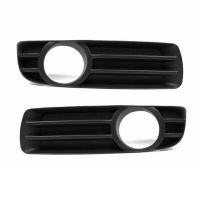 2 PCS Car LH+RH Fog Lamp Bezel Grille Light Frame Under Front Bumper Fog Light Cover Black ABS 104805930AA 04805931AA for 300