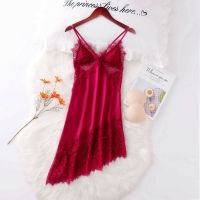 --SY23726¤✳ Spg and summer new sle irregular se sexy iatn silk spender ghtdress female pean and sle fashn av-garde home clot