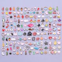 【YF】 Multistyle Esmalte Charme Flor Coração Pingente Fazer Jóias A granel Gota de Óleo Descobertas Materiais Kawaii 10-50Pcs por Lote