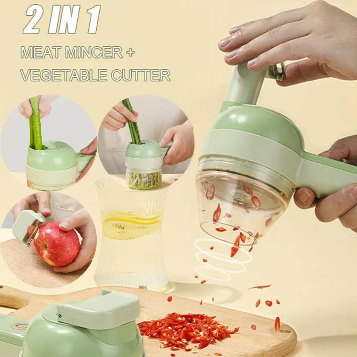 Vegetable Cutter Rechargeable Wireless Electric Cooking Machine Kitchen
