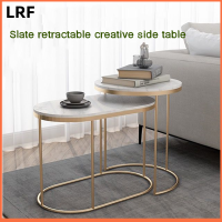 LRF Slate Iron Side Table โต๊ะข้างเรียบง่ายทันสมัยรวมกันบ้านห้องนั่งเล่นห้องนอน