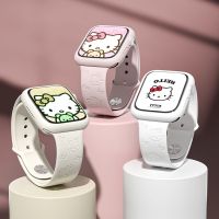 Anime Sanrios Hello Kittys Kuromi Strap For Apple Watch band 44mm 45mm 41mm 40mm 49mm 42mm 38mm 2013NEW Silicone Sport bracelet