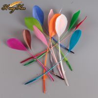 50pcs/lot Colorful 12-18cm Goose Wing Feathers Wedding Party Decoration DIY Jewelry Creation Plume Headdress Table Centerpieces