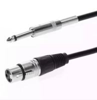 Durable Creative XLR 3 Pin Female Jack to 6.35mm Male Plug Stereo Audio Adapter Microphone Cable(3M)