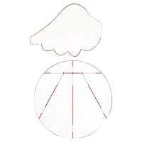 Guardian Angel Christmas Ornament Template Cute Christmas Tree Ornaments DIY Craft Gifts Tailor Sewing Tool for Men Women Sewing Lovers gaudily