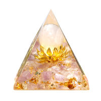 {คลังสินค้าพร้อม} คริสตัลอีพ็อกซี่เรซิ่น Orgonite Pyramid Orgone Energy Generator Healing Ornaments