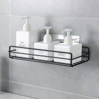 Non-Perforated Self-Adhesive Bathroom Sink Kitchen Countertop Triangular Rectangular Hollow Shelf Bathroom Supplies Storage Rack