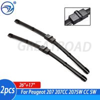 Wiper 4A &amp; 4A Front Wiper Blades For Peugeot 207 207CC 207SW CC SW Windshield Windscreen Front Window 26"+17"