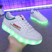 Size 35-44 Adult Led Light Up Shoes Mens Anti-slippery Casual Glowing Sneakers Womens Wear-resistant Damping Luminous Sneakers