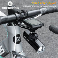 ROCKBROS Gps Bike Computer Mount สำหรับมือจับแบบบูรณาการ Gopro Garmin Support Speedometer Extension cket Flashlight Holder