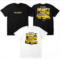 【พร้อมจัดส่ง】เสื้อยืดพิมพ์ลาย Honda CIVIC EG ESTILLO JDM STREET สํ ะเหล่าผู้ชาย