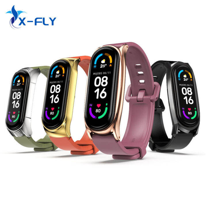 Mi Band 7 6 5 4 3 Strap Silicone Wristbands For Mi Band 6 Strap Wrist ...