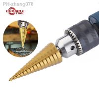 1Pcs 4-32 mm HSS Titanium Coated Step Drill Bit Drilling Power Tools Metal High Speed Steel Wood Hole Cutter Step Cone Drill