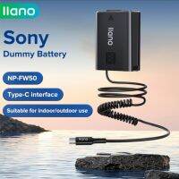 LLANO NP-FW50 Sony索尼 แบตเตอรี่เลียนแบบถอดรหัส ด้วยพลังสปริงชนิด C PD/QC สายอะแดปเตอร์ สำหรับ A7M2 A7R2 A6000 A6300 A6500 A5000กล้อง A5100