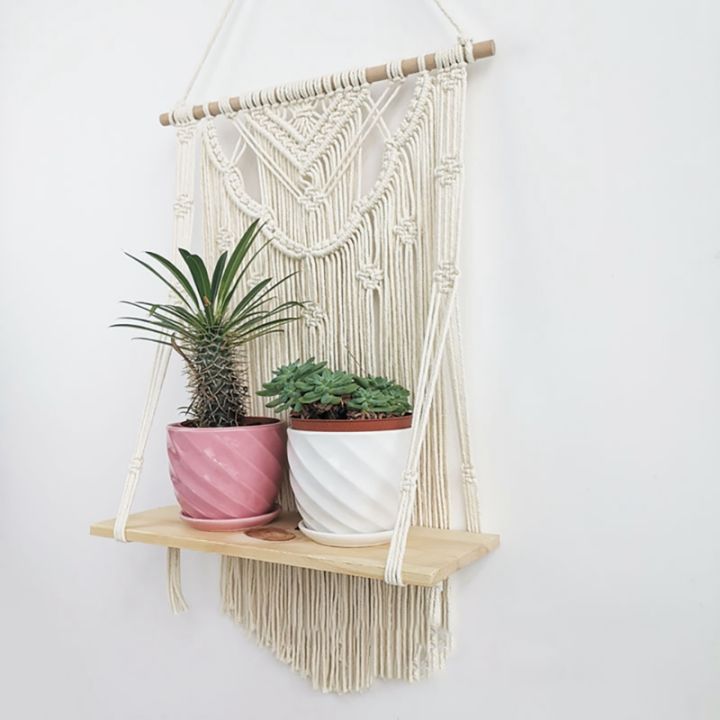 macrame-wall-hanging-shelf-single-tier-wood-floating-hanging-shelf-organizer-hanger-boho-home-wall-decor