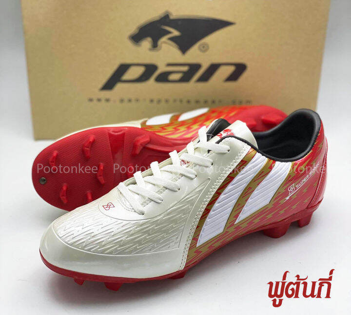 pan-รองเท้าฟุตบอล-super-sonic-หนังเงา-pf-1573-ไซส์-39-45-ของเเท้-พร้อมส่ง