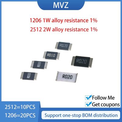 Alloy resistance 20PCS 1206 1W R180 R200 R220 R250 R270 R300 R330 R390 R400 R470 R500 1% chip resistors