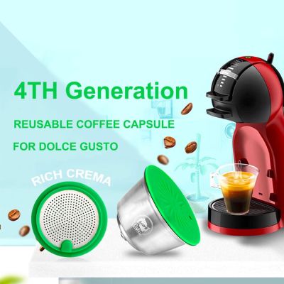 【YF】 RECAFIMIL-Cápsula De Café Reutilizável para Dolce Gusto Rich Crema Pods Filtro Aço Inoxidável Espresso Nescafé Machine Cup