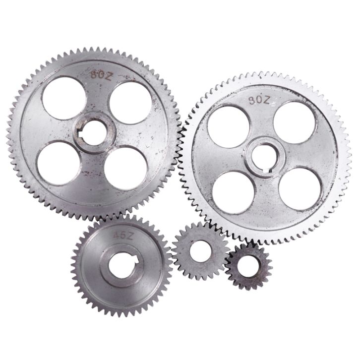 5pcs-set-cj0618-machine-tool-gear-metal-gears-micro-lathe-gear-metal-cutting-gear