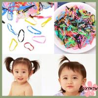 QXYHJW 400pcs ผู้หญิง ที่รัก ถักเปีย ที่ใส่ผมหางม้า เชือกผูกผม ยางรัดผม เปีย