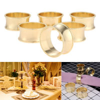 6Pcs Metal Modern Round Napkin Rings Napkin Buckle Holder Cloth Ring Household Ho Dinner Table Serviette Exquisite Decoration