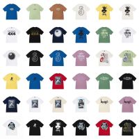 2023 FOR❄℗▪ Stussy stu west new crowned popular logo loose version to pure cotton men and women with a couple short sleeve T-shirt