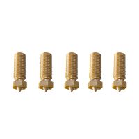 ♤☊ 5PCS Original FLSUN V400 3D Printer Hotend Nozzle Brass Print Head Block Double Holes 0.4mm Extruder Part for 1.75mm Filament