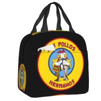 ◕❁ Breaking Bad Los Pollos Hermanos Lunch Box Chicken Brothers Cooler Thermal Food Insulated Lunch Bag For Women School Children