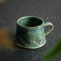 Landscape Hermit Handmade Cup Pottery Cup Artist Hand-made Jingdezhen Ceramic Mug Home Birthday Gift Coffee Cup