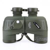 【LZ】﹍﹉  Binóculos militares HD com telêmetro interno e bússola telescópio impermeável para observação de aves caça marinha 10x50