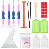 【CW】 5D Painting Tools Accessories Embroidery Pens Set Mosaic Glue Kits Plate