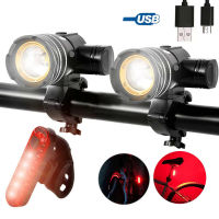 โคมไฟ LED คาลิส1000LM,USB สำหรับจักรยานเสือภูเขาไฟหน้า3 Mod Cahaya MTB