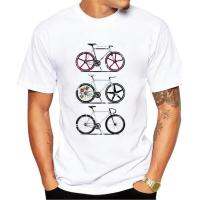 ?2023 Fixie เสื้อยืดผู้ชายฤดูร้อนแฟชั่นเสื้อยืดพิมพ์ลายกายวิภาคของจักรยานนี่คือวิธีที่ฉันม้วนเสื้อยืดผู้ชายฮิปสเตอร์เสื้อลำลอง Ameitte