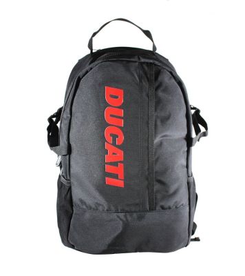 DUCATI กระเป๋าเป้สะพายหลังลิขสิทธิ์แท้ดูคาติ สีดำ ขขนาด 29x46x15 cm.DCT49 155