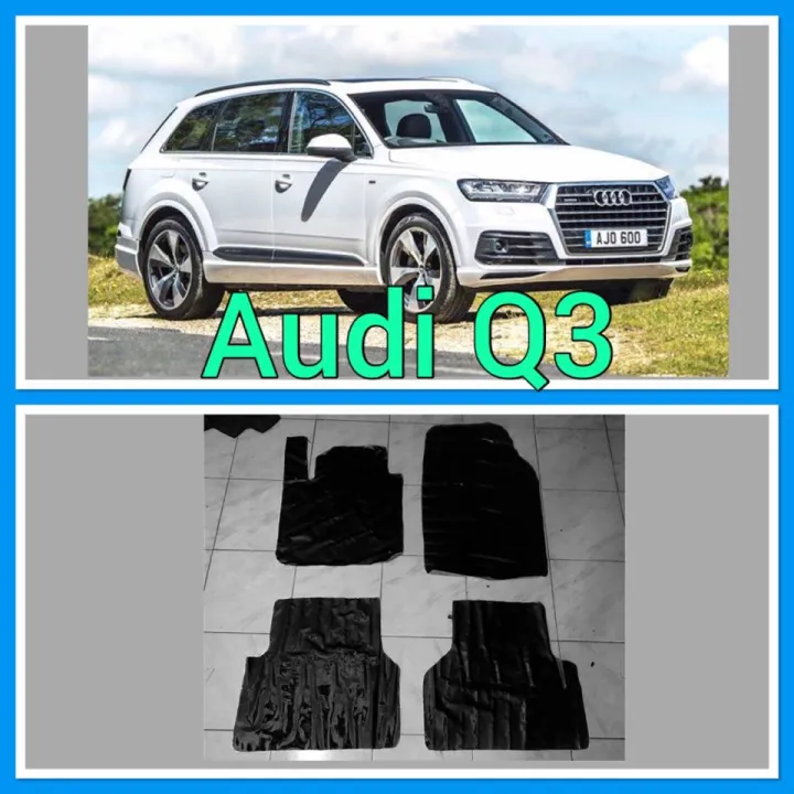 Audi Q3 nomad rubber car mat with piping Audi Q3 Nomad Custom Fit