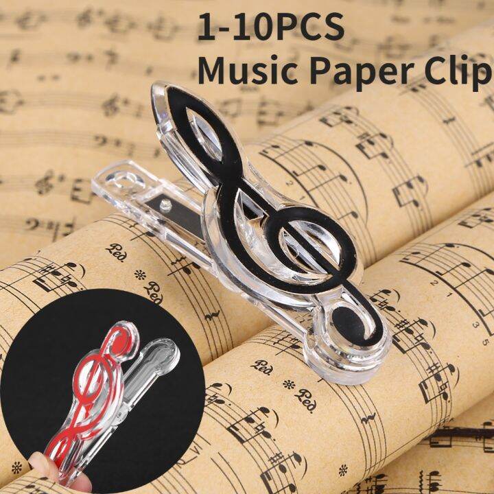 【YF】 110pcs Letter Paper Clip Sheet Paperclip Musical Note Holder for