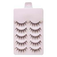 Natural Fake Eyelashes Handmade Fluffy Fake Eyelashes Decorative Thick False Eyelashes for Women Girls Dramatic Fake Lashes For Cosplay Party Stage classical