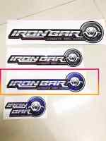 สติ๊กเกอร์ IRONBAR ตัวกลางโลโก้ไอรอนบาร์สีขาวน้ำเงินขีดเเดง มาใหม่บ่าสุด