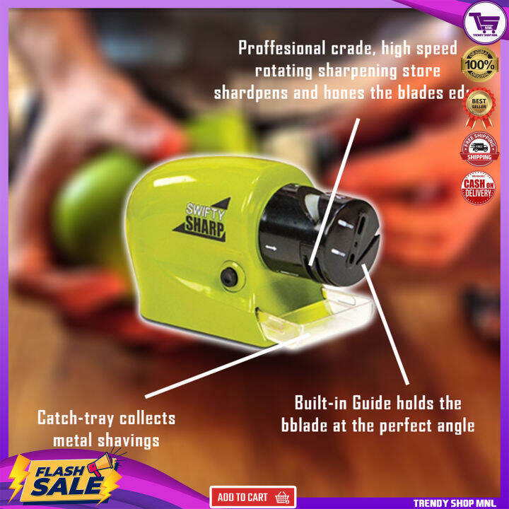 ORIGINAL ELECTRIC KNIFE SHARPENER SWIFTY SHARP MULTIFUNCTIONAL CORDLESS