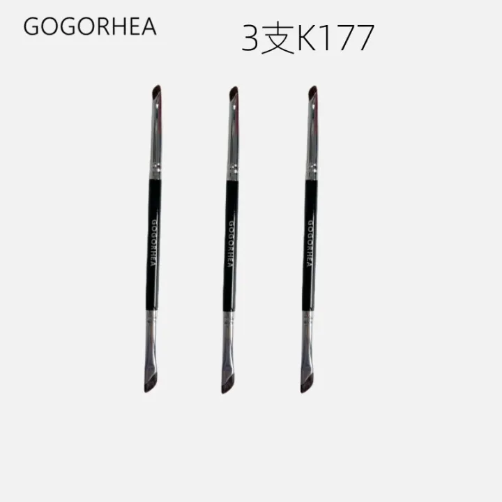 high-end-original-rhea-k177-double-headed-eyeliner-brush-eyebrow-brush-sickle-down-to-lying-silkworm-brush-beveled-blade-details-a-makeup-brush