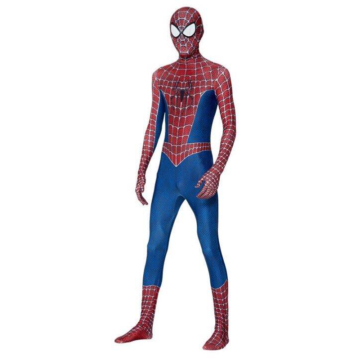 new-miles-far-from-home-marvel-cosplay-costume-zentai-spiderman-costume-superhero-bodysuit-spandex-suit-for-kids-adult