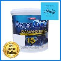 สีน้ำทาภายนอก BEGERCOOL DIAMONDSHIELD 15 BASE B กึ่งเงา 9 ลิตรWATER-BASED EXTERIOR PAINT BEGERCOOL DIAMONDSHIELD 15 BASE B SEMI-GLOSS 9L **ราคารวม Vat แล้วค่ะ ไม่มีบวกเพิ่ม**